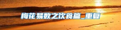梅花易数之饮食篇_重复