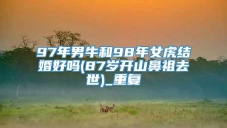 97年男牛和98年女虎结婚好吗(87岁开山鼻祖去世)_重复