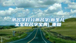 测名字打分测名字(新生儿宝宝取名字宝典)_重复