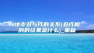地支丑与戌的关系(丑戌相刑的结果是什么)_重复
