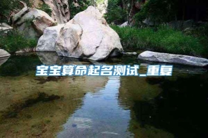 宝宝算命起名测试_重复