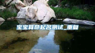 宝宝算命起名测试_重复