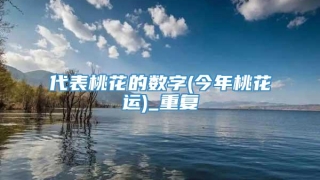 代表桃花的数字(今年桃花运)_重复