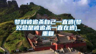 梦到被追杀自己一直逃(梦见总是被追杀一直在逃)_重复