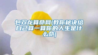 包双龙算命网(教你秘诀给自己算一算你的人生是什么命)