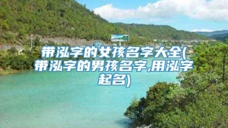 带泓字的女孩名字大全(带泓字的男孩名字,用泓字起名)