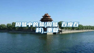 周易中的易(周易 百度百科)_重复