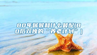 80年属猴和什么最配(80后双独的“养老计划”)