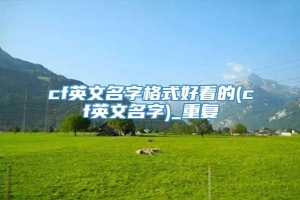 cf英文名字格式好看的(cf英文名字)_重复