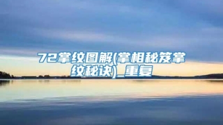 72掌纹图解(掌相秘笈掌纹秘诀)_重复