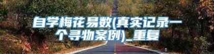 自学梅花易数(真实记录一个寻物案例)_重复