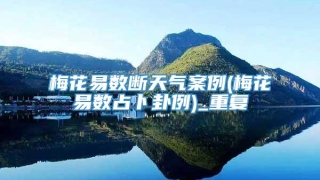 梅花易数断天气案例(梅花易数占卜卦例)_重复