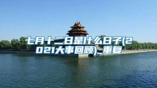 七月十二日是什么日子(2021大事回顾)_重复