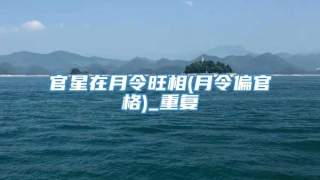 官星在月令旺相(月令偏官格)_重复