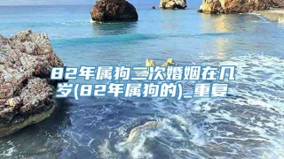82年属狗二次婚姻在几岁(82年属狗的)_重复