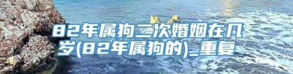 82年属狗二次婚姻在几岁(82年属狗的)_重复