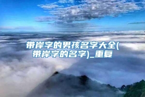 带岸字的男孩名字大全(带岸字的名字)_重复