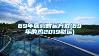 69年属鸡财运方位(69年的鸡2019财运)