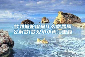 梦到被蛇追是什么意思周公解梦(梦见小小雨)_重复