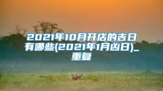 2021年10月开店的吉日有哪些(2021年1月凶日)_重复
