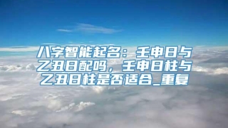 八字智能起名：壬申日与乙丑日配吗，壬申日柱与乙丑日柱是否适合_重复