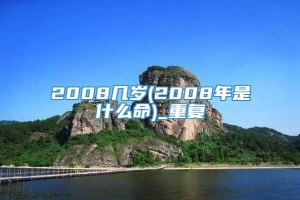 2008几岁(2008年是什么命)_重复