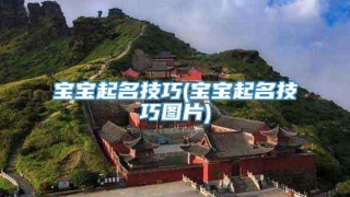 宝宝起名技巧(宝宝起名技巧图片)