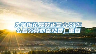 先学梅花易数还是六爻(怎么看穷算命富烧香)_重复