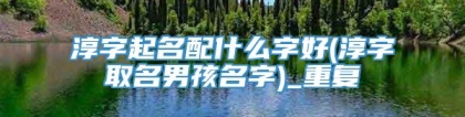 淳字起名配什么字好(淳字取名男孩名字)_重复