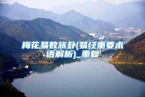 梅花易数旅卦(易经重要术语解析)_重复