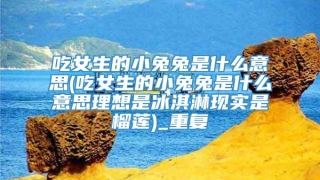 吃女生的小兔兔是什么意思(吃女生的小兔兔是什么意思理想是冰淇淋现实是榴莲)_重复
