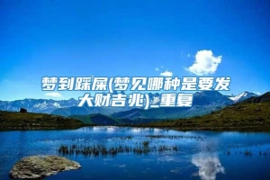 梦到踩屎(梦见哪种是要发大财吉兆)_重复