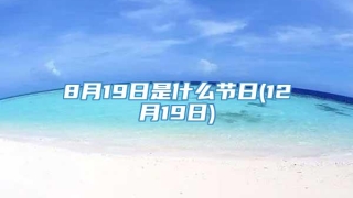 8月19日是什么节日(12月19日)