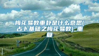 梅花易数重卦是什么意思(占卜基础之梅花易数)_重复