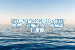 84年属什么的多大了(32岁的“亚洲飞人”苏炳添)_重复