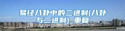 易经八卦中的二进制(八卦与二进制)_重复