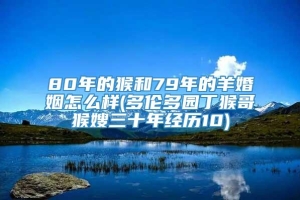 80年的猴和79年的羊婚姻怎么样(多伦多园丁猴哥猴嫂三十年经历10)