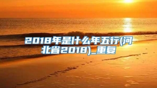2018年是什么年五行(河北省2018)_重复