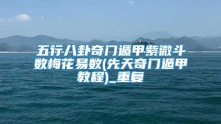 五行八卦奇门遁甲紫微斗数梅花易数(先天奇门遁甲教程)_重复