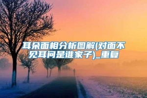 耳朵面相分析图解(对面不见耳问是谁家子)_重复