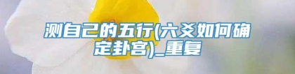 测自己的五行(六爻如何确定卦宫)_重复