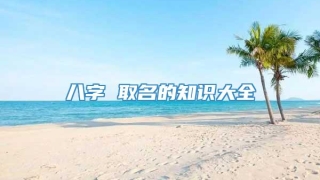 八字 取名的知识大全