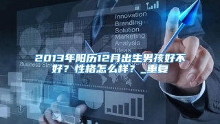 2013年阳历12月出生男孩好不好？性格怎么样？_重复