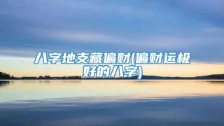 八字地支藏偏财(偏财运极好的八字)