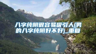 八字纯阴很容易吸引人(男的八字纯阴好不好)_重复