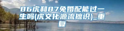 86虎和87兔婚配能过一生吗(虎文化源流摭识)_重复