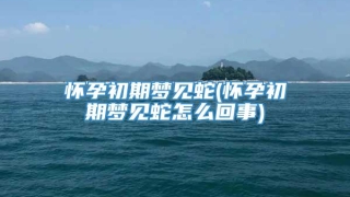 怀孕初期梦见蛇(怀孕初期梦见蛇怎么回事)