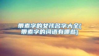 带素字的女孩名字大全(带素字的词语有哪些)