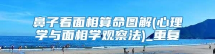 鼻子看面相算命图解(心理学与面相学观察法)_重复