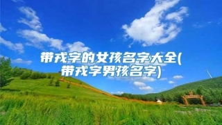 带戎字的女孩名字大全(带戎字男孩名字)